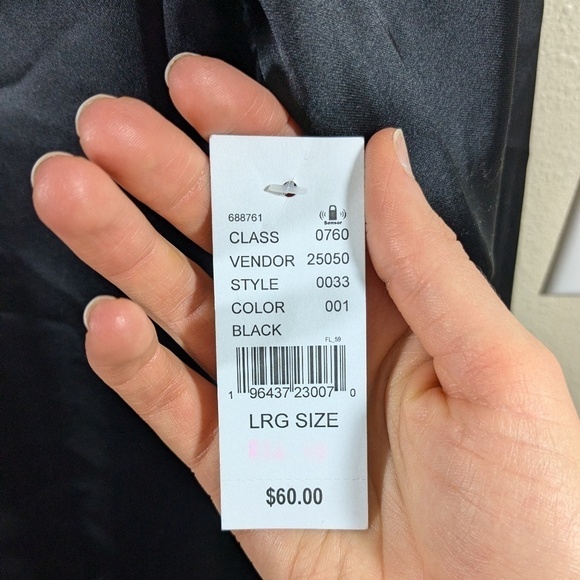 Pacsun Oversized Black Satin Half Zip Jacket Size L - Picture 4 of 5